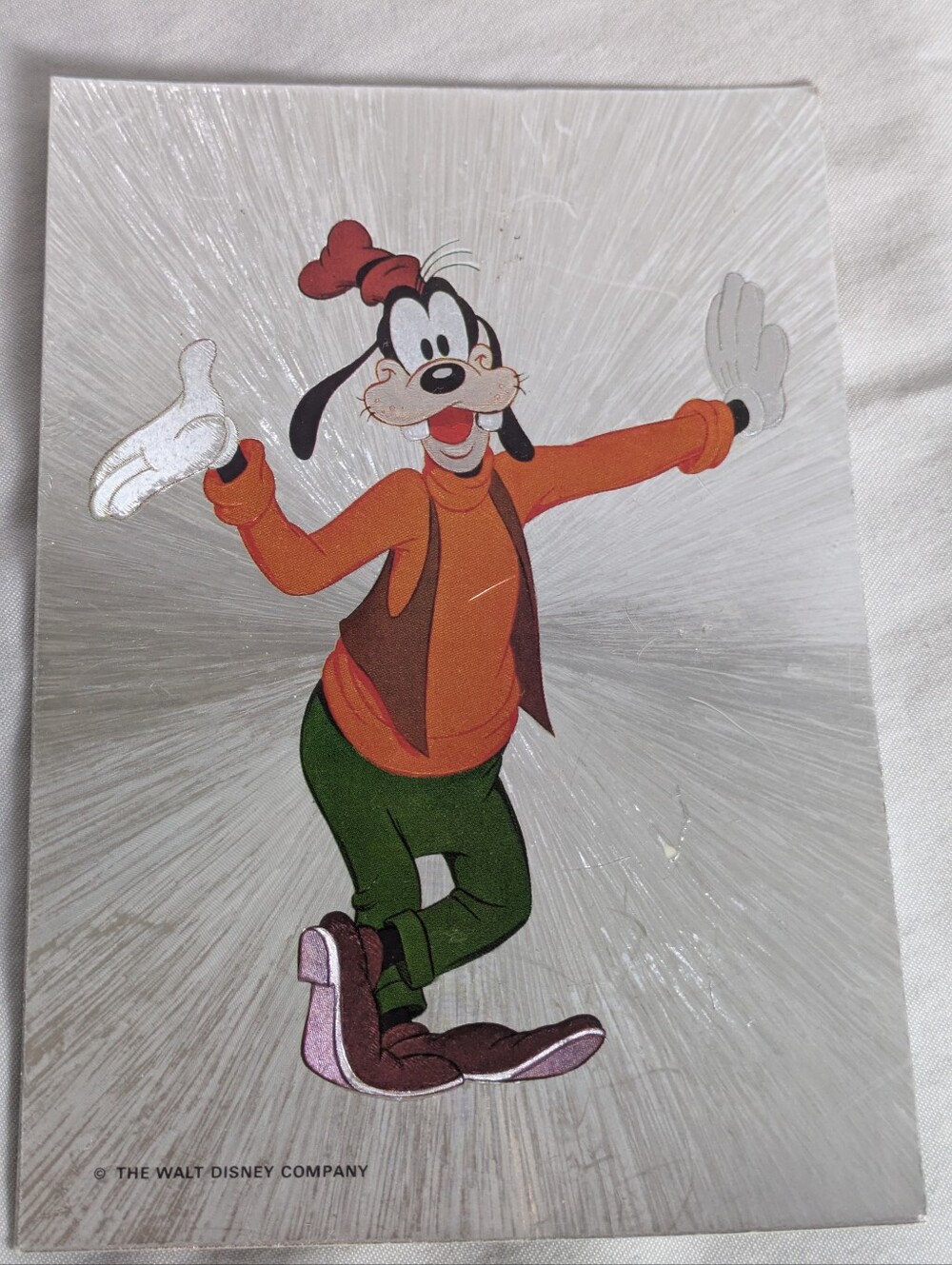 Vintage Goofy Foil Postcard